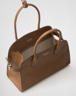 Prada Medium Leather Tote Bag - Image 5